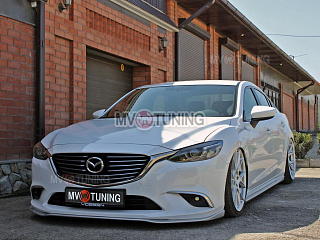 Сплиттер передний под стандартный бампер Mazda 6 GJ / Atenza GJ (2012 - 2018)