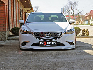 Сплиттер передний под стандартный бампер Mazda 6 GJ / Atenza GJ (2012 - 2018)